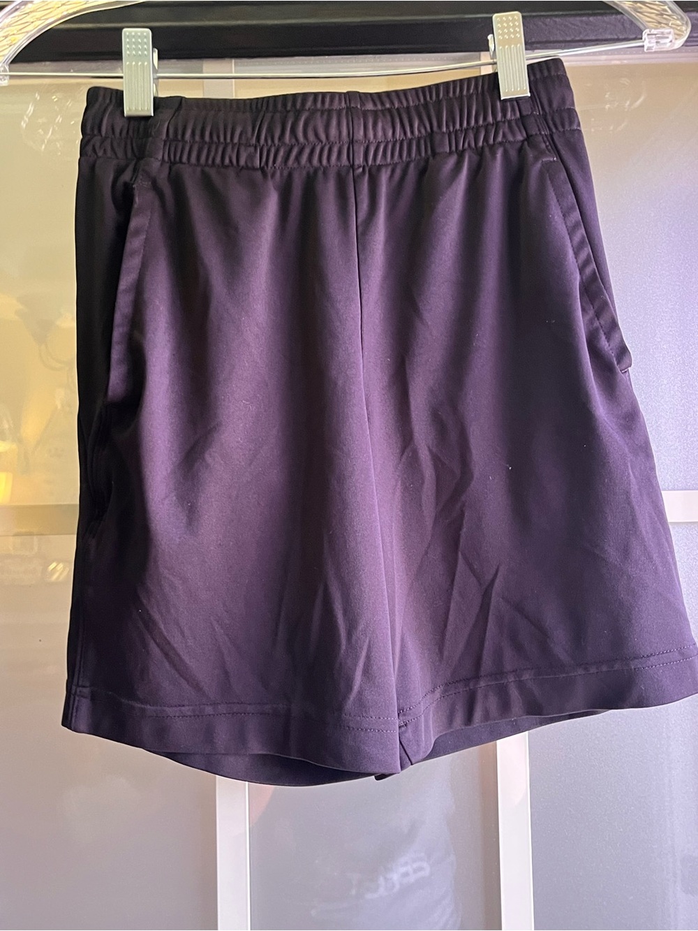 Youth boys Elastic Waist Pull-On Shorts in Deep Plum